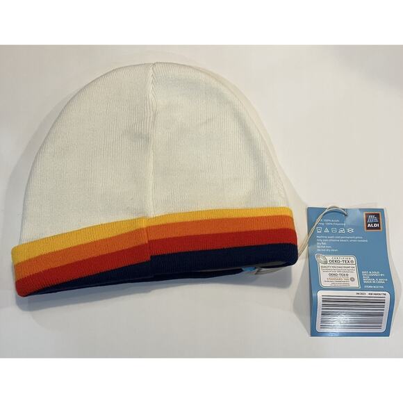 Aldi Gear 2023 Beanie Stocking Cap Winter Hat with Iconic Colors One Size NEW - Picture 3 of 4